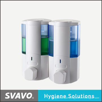 Double Transparent Tumbler Soap Dispenser (V-5102)